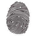 black and white fingerprint image